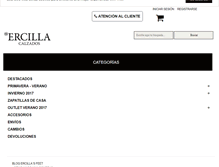 Tablet Screenshot of calzadosercilla.com